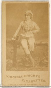 From the Actors and Actresses series (N45, Type 5) for Virginia Brights Cigarettes MET DP830634