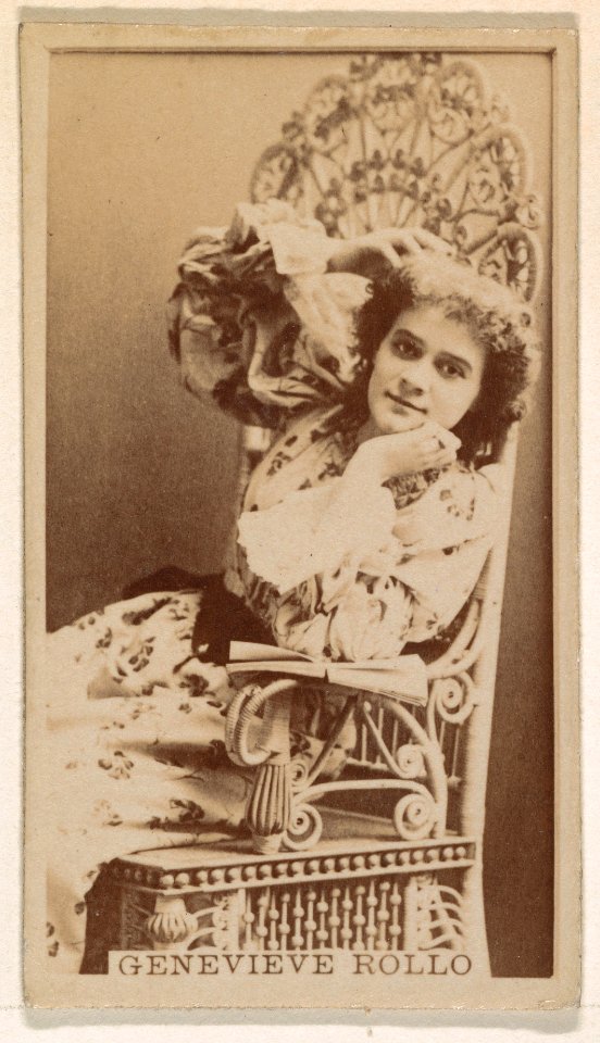 Genevieve Rollo, from the Actresses series (N245) issued by Kinney Brothers to promote Sweet Caporal Cigarettes MET DP859443