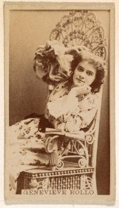 Genevieve Rollo, from the Actresses series (N245) issued by Kinney Brothers to promote Sweet Caporal Cigarettes MET DP859443