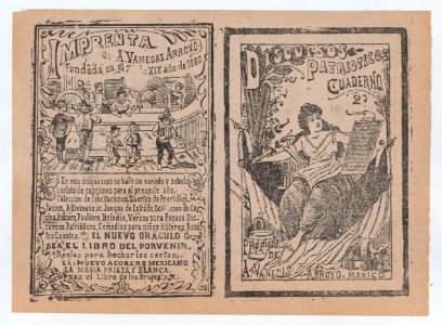 Front and back covers printed on the same sheet for patriotic discourses MET DP869119