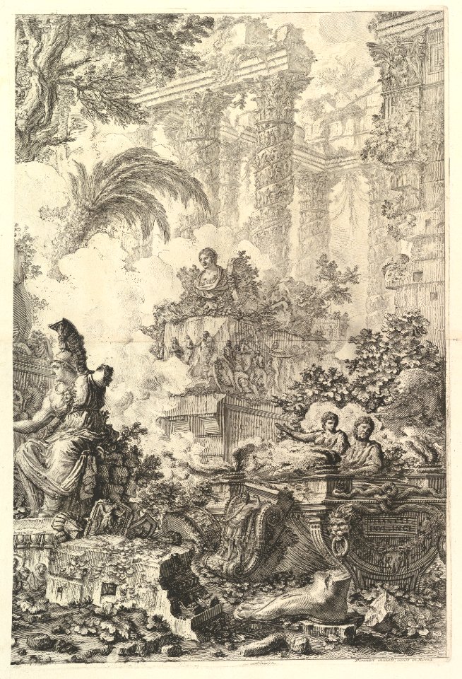 Frontispiece, with Statue of Minerva MET DP828201