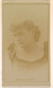 Genevieve Rollo, from the Actresses series (N245) issued by Kinney Brothers to promote Sweet Caporal Cigarettes MET DP859444