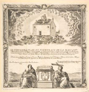 Frontispiece for Le Véritable Plan et Pourtrait de la Maison de la Ste. Vierge MET DP817955