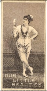 From the Actresses series (N57) promoting Our Little Beauties Cigarettes for Allen & Ginter brand tobacco products MET DP839402