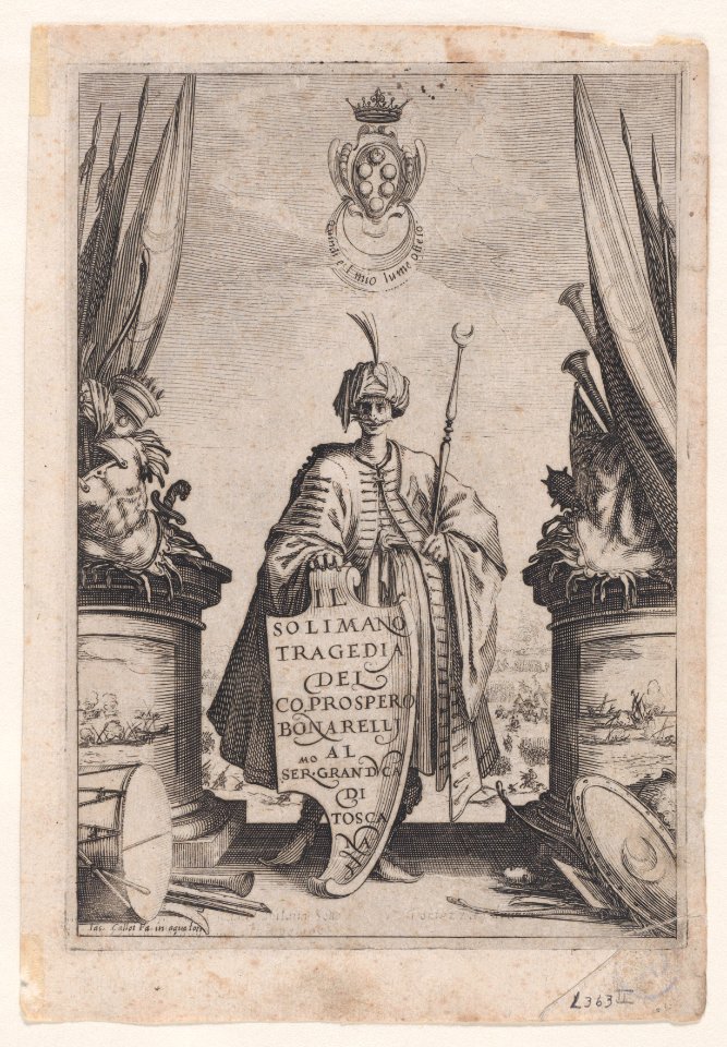 Frontispiece, from Soliman, Jacques Callot, 1620