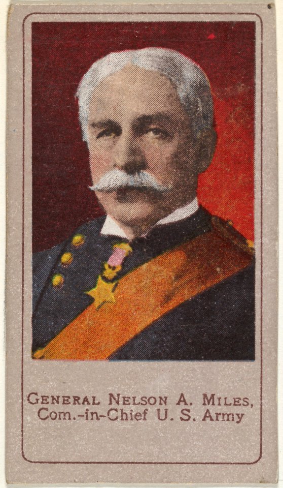 General Nelson A. Miles, Commander-in-Chief of the United States Army, from the Heroes of the Spanish War series (T175) MET DP842571