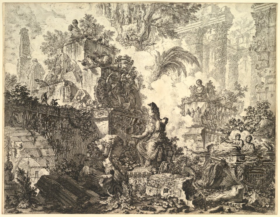Frontispiece, with Statue of Minerva MET DP828228