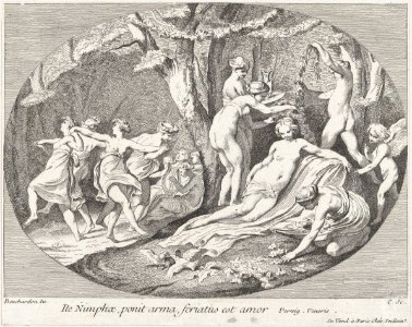 Go Nymphs, who lay down their arms, Love is resting! MET DP876443