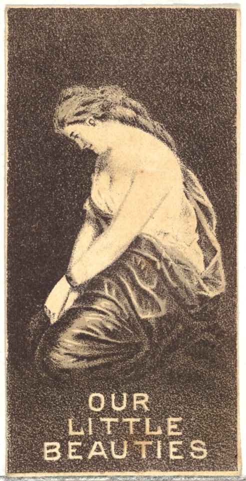 From the Actresses series (N57) promoting Our Little Beauties Cigarettes for Allen & Ginter brand tobacco products MET DP839391