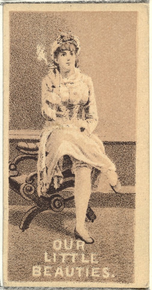 From the Actresses series (N57) promoting Our Little Beauties Cigarettes for Allen & Ginter brand tobacco products MET DP839393