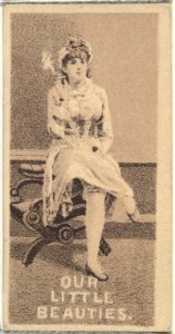 From the Actresses series (N57) promoting Our Little Beauties Cigarettes for Allen & Ginter brand tobacco products MET DP839393