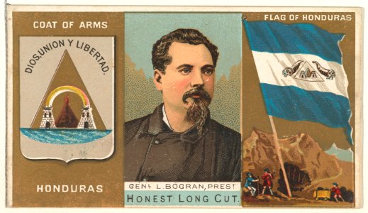 General L. Bogran, President of Honduras, from the Rulers, Flags, and Coats of Arms series (N126-1) issued by W. Duke, Sons & Co. MET DPB873784