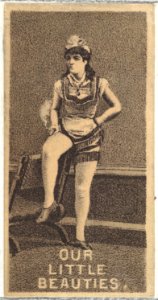 From the Actresses series (N57) promoting Our Little Beauties Cigarettes for Allen & Ginter brand tobacco products MET DP839385