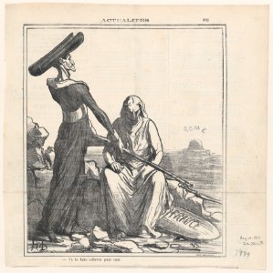 Go and get yourself killed for me, from 'News of the day,' published in Le Charivari, August 10, 1871 MET DP877927