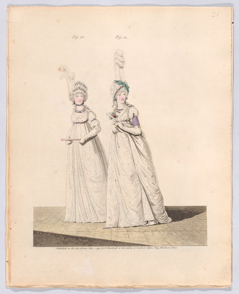 Gallery of Fashion, vol.II- April 1 1795 - March 1, 1796 Met DP889231