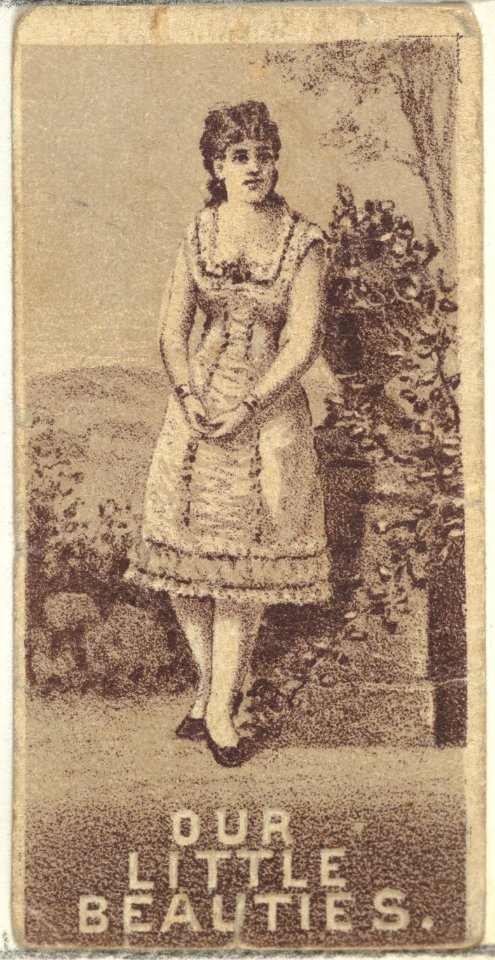 From the Actresses series (N57) promoting Our Little Beauties Cigarettes for Allen & Ginter brand tobacco products MET DP839405