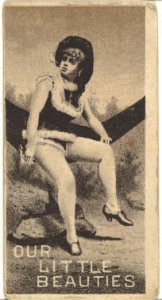 From the Actresses series (N57) promoting Our Little Beauties Cigarettes for Allen & Ginter brand tobacco products MET DP839398