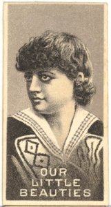 From the Actresses series (N57) promoting Our Little Beauties Cigarettes for Allen & Ginter brand tobacco products MET DP839396