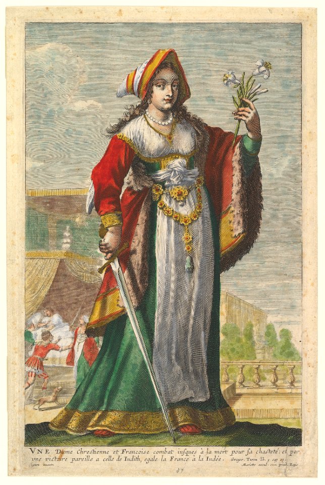 French Judith, an illustration from Pierre Le Moyne's 'La Gallerie des femmes fortes' MET DP829044