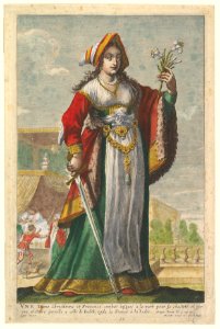 French Judith, an illustration from Pierre Le Moyne's 'La Gallerie des femmes fortes' MET DP829044