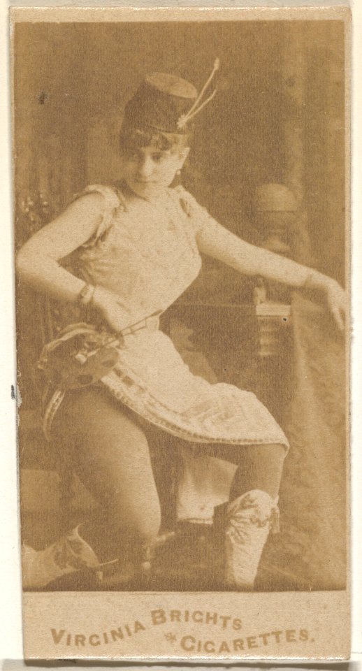 From the Actors and Actresses series (N45, Type 5) for Virginia Brights Cigarettes MET DP830674