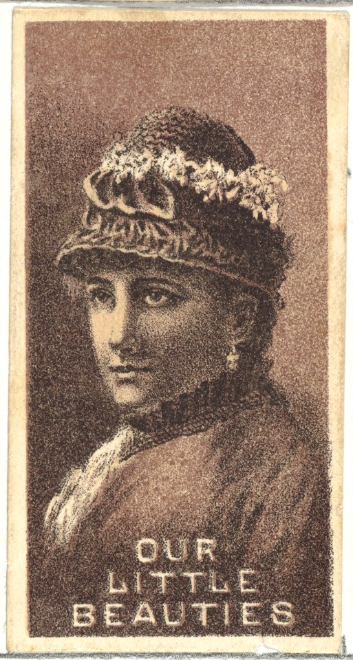 From the Actresses series (N57) promoting Our Little Beauties Cigarettes for Allen & Ginter brand tobacco products MET DP839394