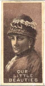 From the Actresses series (N57) promoting Our Little Beauties Cigarettes for Allen & Ginter brand tobacco products MET DP839394