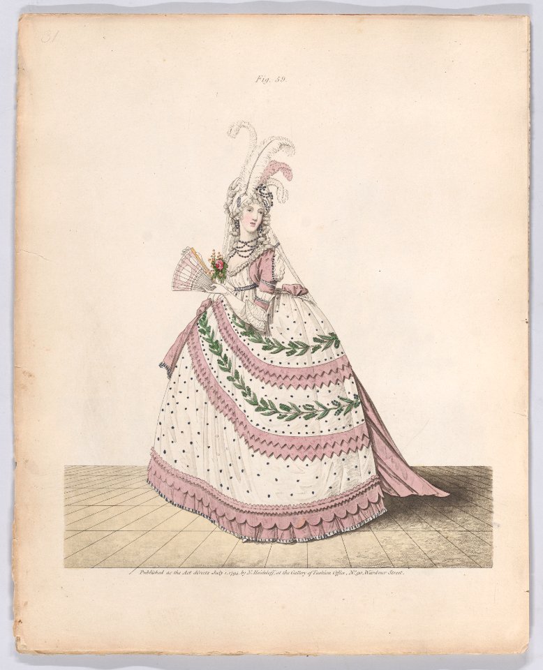 Gallery of Fashion, vol.II- April 1 1795 - March 1, 1796 Met DP889234