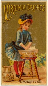 From the Girls and Children series (N64) promoting Virginia Brights Cigarettes for Allen & Ginter brand tobacco products MET DP839549