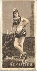 From the Actresses series (N57) promoting Our Little Beauties Cigarettes for Allen & Ginter brand tobacco products MET DP839403