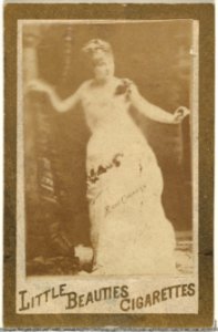 From the Actresses and Celebrities series (N60, Type 1) promoting Little Beauties Cigarettes for Allen & Ginter brand tobacco products MET DP839436