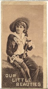 From the Actresses series (N57) promoting Our Little Beauties Cigarettes for Allen & Ginter brand tobacco products MET DP839395