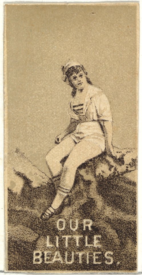 From the Actresses series (N57) promoting Our Little Beauties Cigarettes for Allen & Ginter brand tobacco products MET DP839388