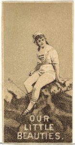 From the Actresses series (N57) promoting Our Little Beauties Cigarettes for Allen & Ginter brand tobacco products MET DP839388