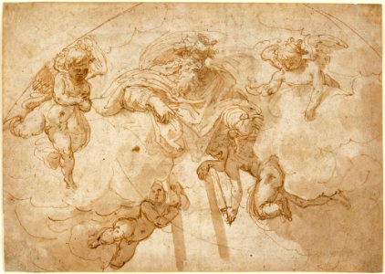 God the Father with Four Angels. MET DT6637