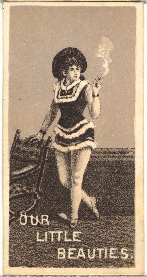 From the Actresses series (N57) promoting Our Little Beauties Cigarettes for Allen & Ginter brand tobacco products MET DP839404