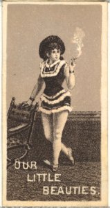 From the Actresses series (N57) promoting Our Little Beauties Cigarettes for Allen & Ginter brand tobacco products MET DP839404