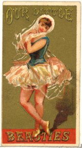 From the Girls and Children series (N58) promoting Our Little Beauties Cigarettes for Allen & Ginter brand tobacco products MET DP839430