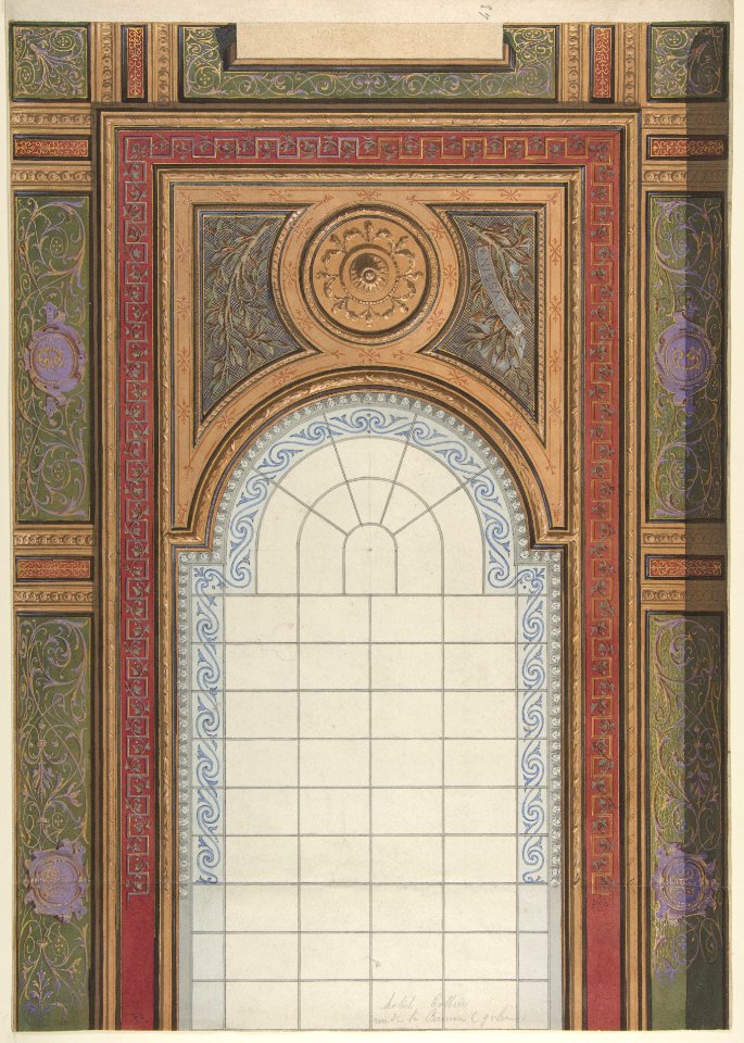 Gallery Ceiling Design, Hôtel Cottier MET DP811116