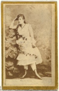 From the Actresses and Celebrities series (N60, Type 2) promoting Little Beauties Cigarettes for Allen & Ginter brand tobacco products MET DP839479