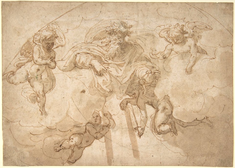 God the Father with Four Angels. MET DP807862