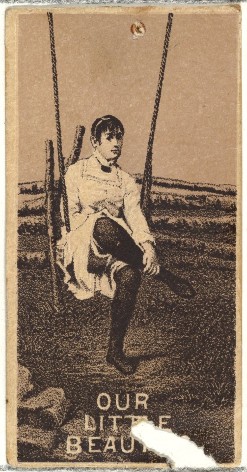 From the Actresses series (N57) promoting Our Little Beauties Cigarettes for Allen & Ginter brand tobacco products MET DP839392