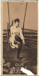 From the Actresses series (N57) promoting Our Little Beauties Cigarettes for Allen & Ginter brand tobacco products MET DP839392