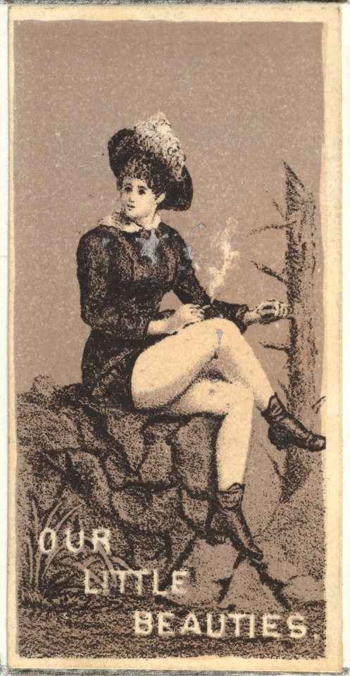 From the Actresses series (N57) promoting Our Little Beauties Cigarettes for Allen & Ginter brand tobacco products MET DP839399