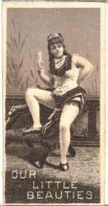 From the Actresses series (N57) promoting Our Little Beauties Cigarettes for Allen & Ginter brand tobacco products MET DP839397