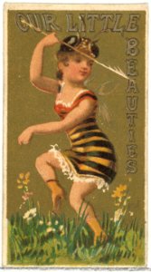 From the Girls and Children series (N58) promoting Our Little Beauties Cigarettes for Allen & Ginter brand tobacco products MET DP839426