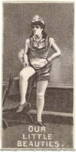 From the Actresses series (N57) promoting Our Little Beauties Cigarettes for Allen & Ginter brand tobacco products MET DP839390