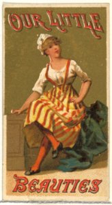 From the Girls and Children series (N58) promoting Our Little Beauties Cigarettes for Allen & Ginter brand tobacco products MET DP839423