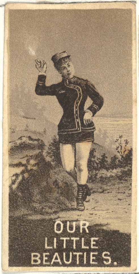 From the Actresses series (N57) promoting Our Little Beauties Cigarettes for Allen & Ginter brand tobacco products MET DP839387