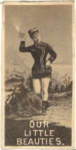 From the Actresses series (N57) promoting Our Little Beauties Cigarettes for Allen & Ginter brand tobacco products MET DP839387